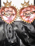 Queen heart earrings ( jewelry)