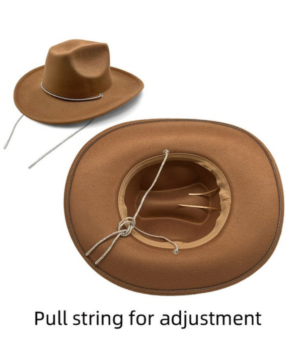 Bling strap Fedora hats
