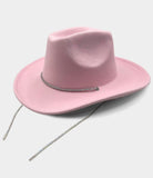 Bling strap Fedora hats