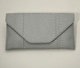 Snake 🐍 Skin Patterned Envelope Clutch (handbags)