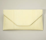 Snake 🐍 Skin Patterned Envelope Clutch (handbags)