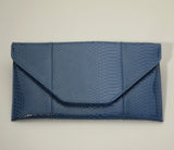 Snake 🐍 Skin Patterned Envelope Clutch (handbags)