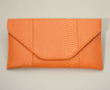 Snake 🐍 Skin Patterned Envelope Clutch (handbags)