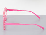 Bright Retro Straight Aviator Glasses