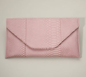 Snake 🐍 Skin Patterned Envelope Clutch (handbags)