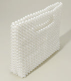 Pearl beaded open top handbag 👜 (handbags)