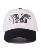 Jesus Saves I Spend baseball cap ( hats)