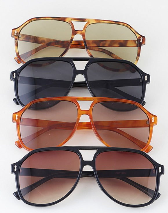 Straight Arrow Aviator Sunglasses
