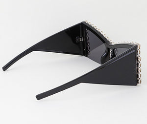 Oversized Geometric Cut Sunglasses