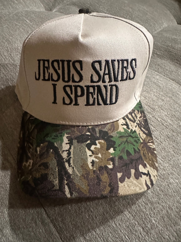 Jesus Saves I Spend baseball cap ( hats)