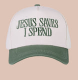 Jesus Saves I Spend baseball cap ( hats)