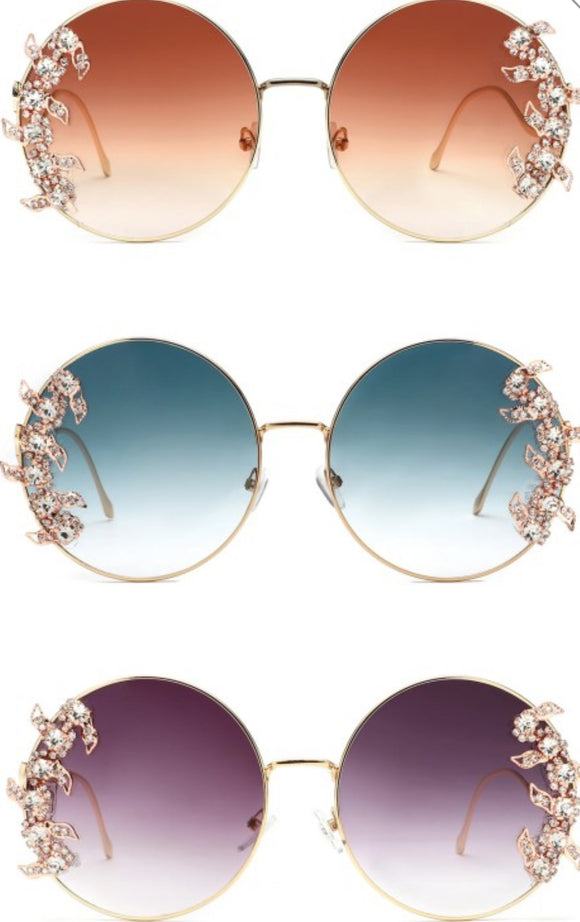 Round Oversized Luxury Crystal