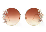 Round Oversized Luxury Crystal