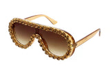 Large Aviator Rhinestone Frame
