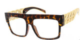 Women’s Large Chunky Flat Top frames (glasses)
