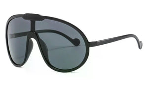 Oversized Curved Aviator glasses