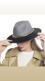 Fedoras Two Tone with chain - (hats)