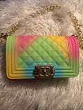 Multicolor medium chain handbags