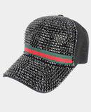 Bling Caps with Red/Green band ( hats)