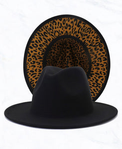 Fedora with Leopard 🐆 bottom ( hats )