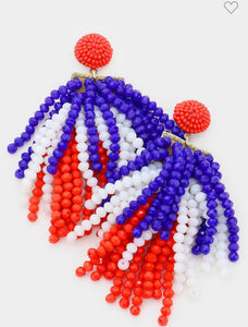 Tassel 🇺🇸 Beaded earrings (jewelry)