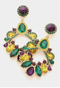 Mardi Gras evening earrings ( jewelry)