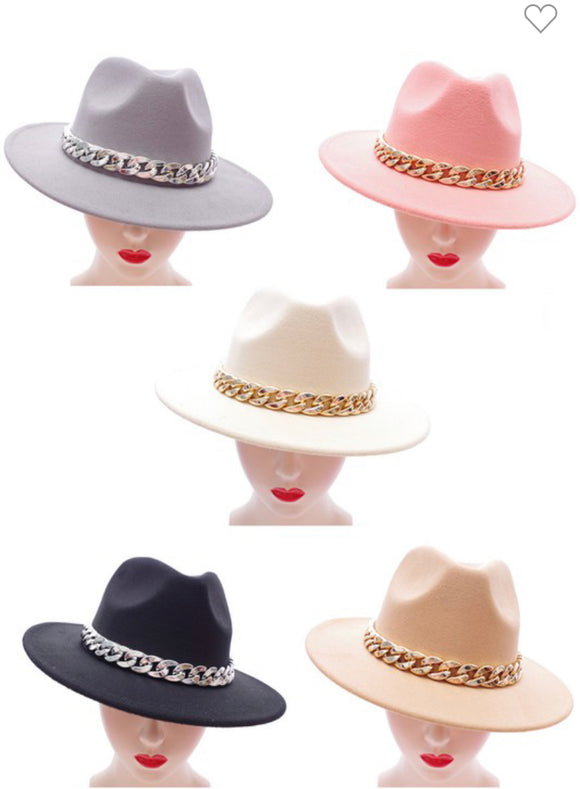 Fedora ( medium size chain )( hats)