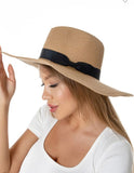 Oversized Sun ☀️ hat with black band ( hats)